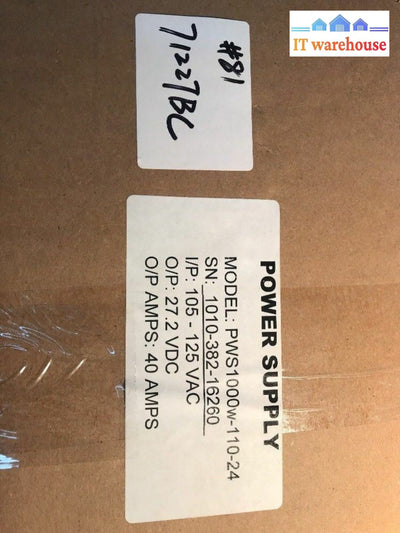 Brand New ~ Analytic Systems pws1000w-110-24 Power Supply 105-125V O27.V 40A PSU