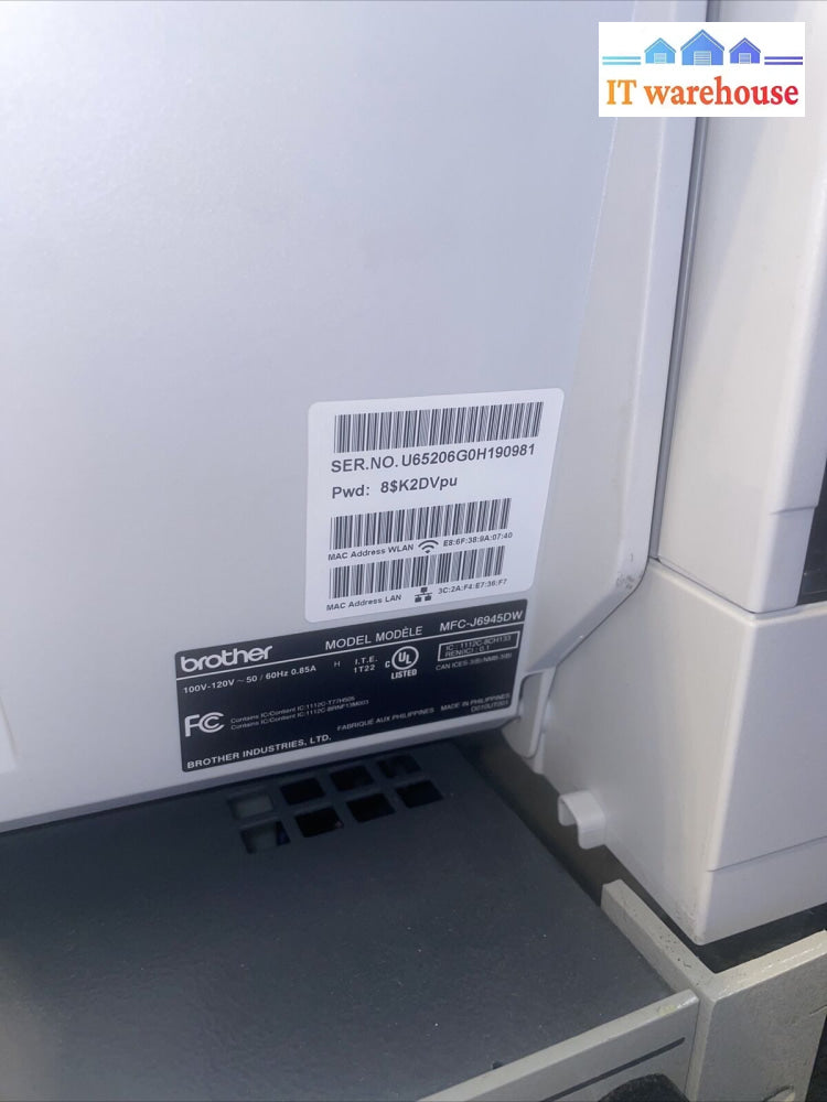 Brother Mfc-J6945Dw Business Smart Pro Color Printer (Page Count: 57.9K Only)