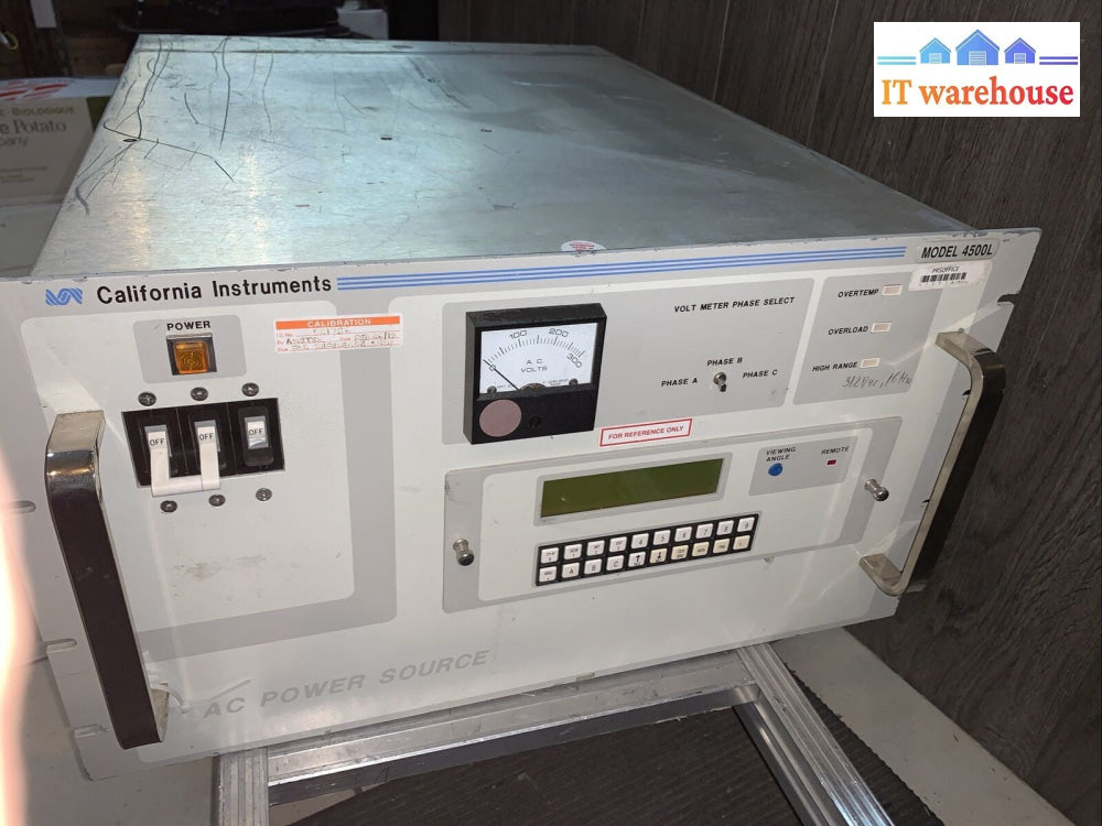 California Instruments 4500L-1PT-HV AC Power Supply Single Phase 5000VA 45-550Hz