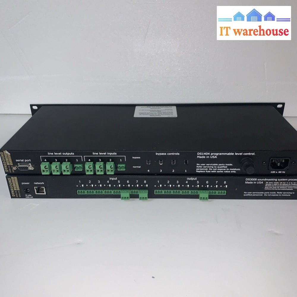 Cambridge DYNASOUND DS3002 Sound Masking Processor & DS1404 Level Controller