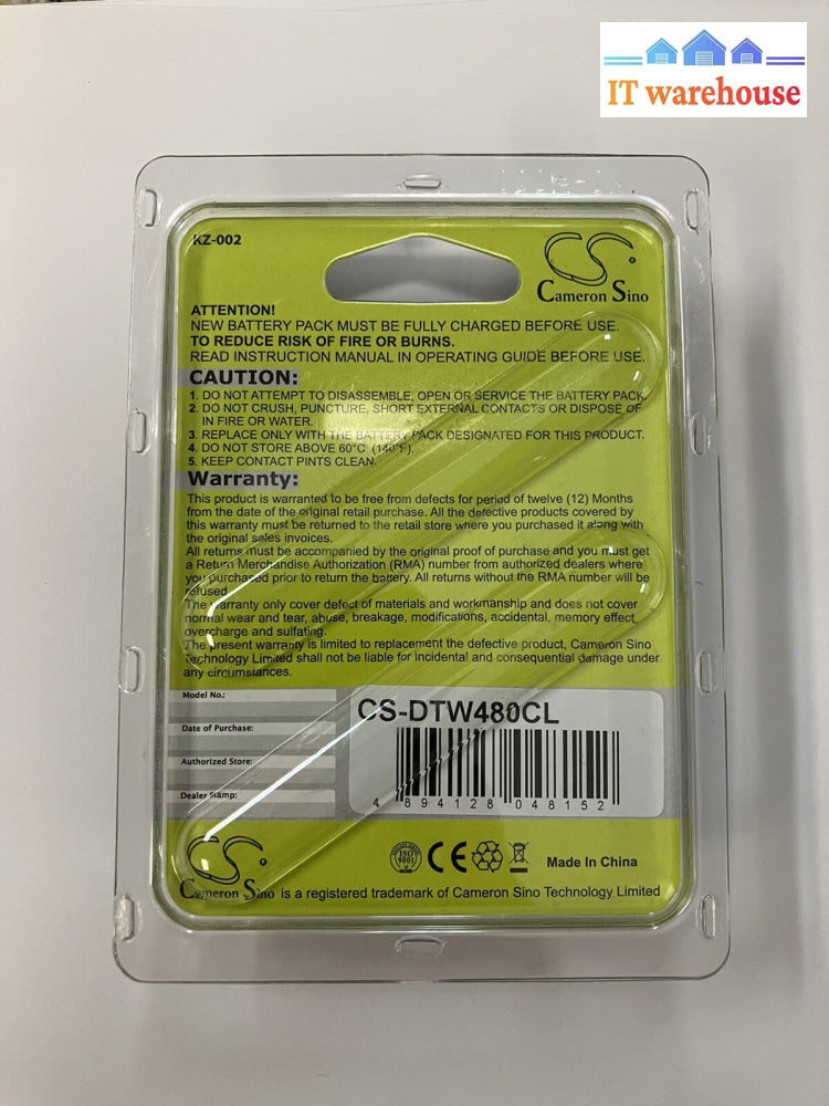 ~ Cameron Sino CS-DTW480CL 3.6V 550mAh NI-MH REPLACEMENT BATTERY FOR CROFONE