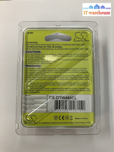 ~ Cameron Sino CS-DTW480CL 3.6V 550mAh NI-MH REPLACEMENT BATTERY FOR CROFONE