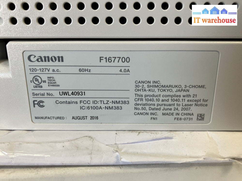 ~ Canon ImageCLASS MF624Cw MF620 Series Wireless COLOR printer *tested working*