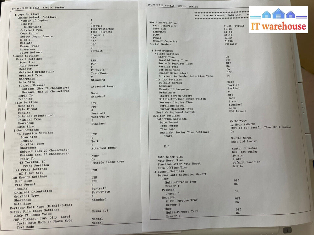 ~ Canon ImageCLASS MF624Cw MF620 Series Wireless COLOR printer *tested working*