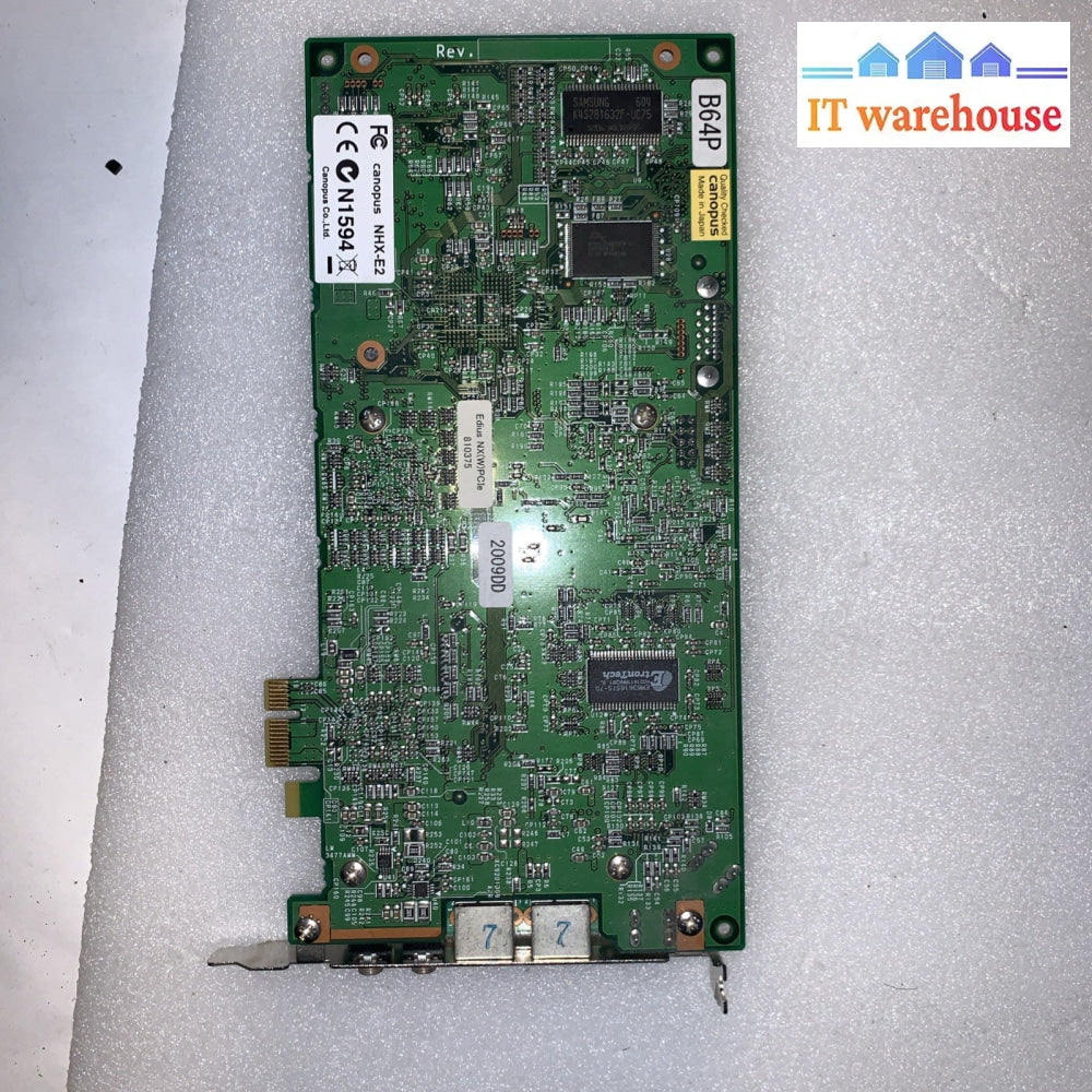 Canopus NHX-E1/E2, HX-HD1(U21-PC-409) , StormBay, digital video editing system