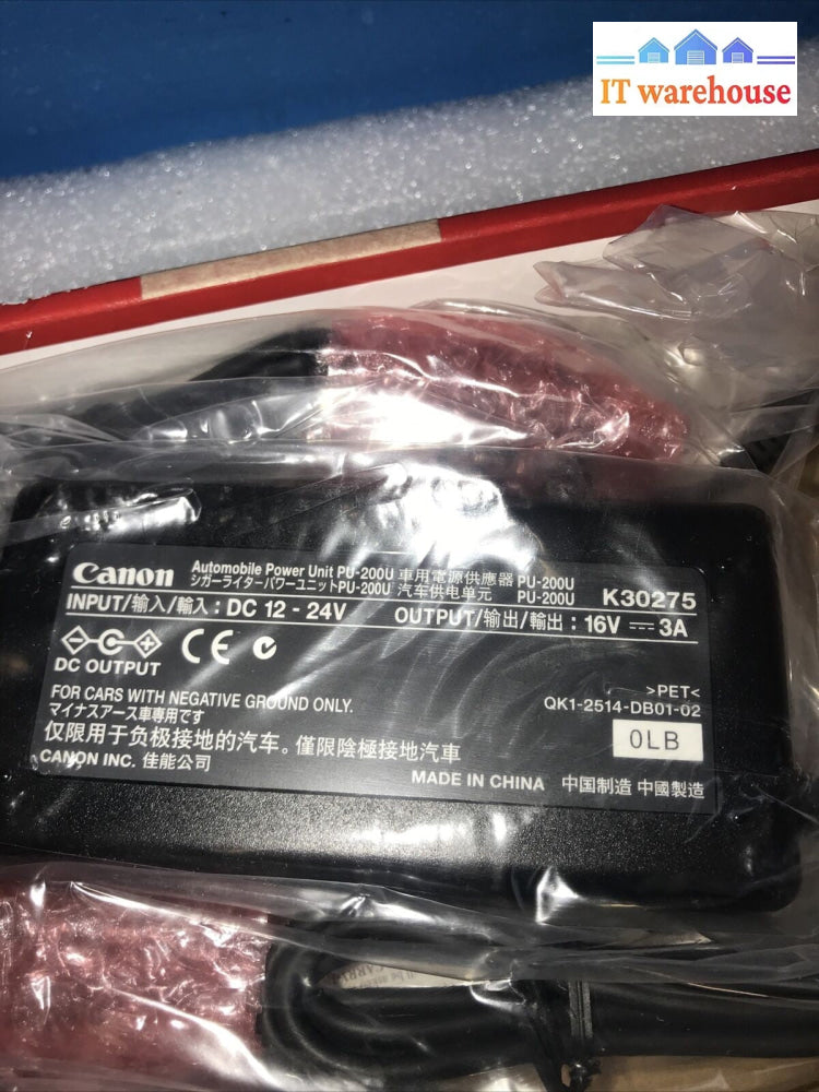 Car Power Adapter Canon K30275/PU-200U 16V Auto Vehicle Battery Charger Supply