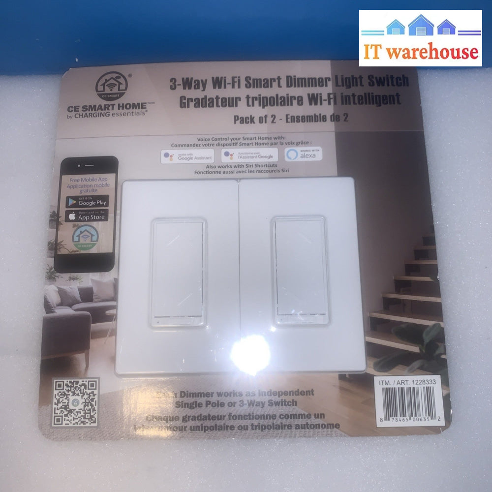 CE Smart Home 3-Way Dimmer Switches CWF500D-3W