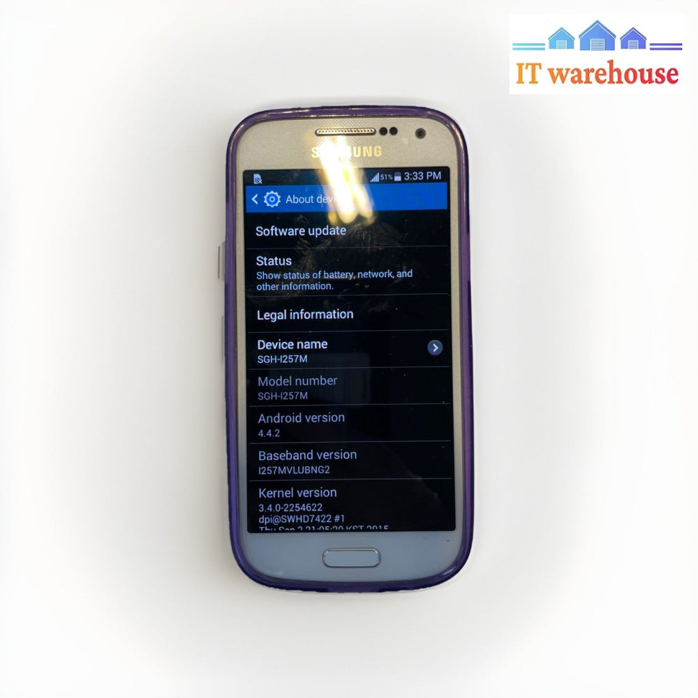 Cell Phone Galaxy S4  mini  SGH-I257M  16G TESTED  +