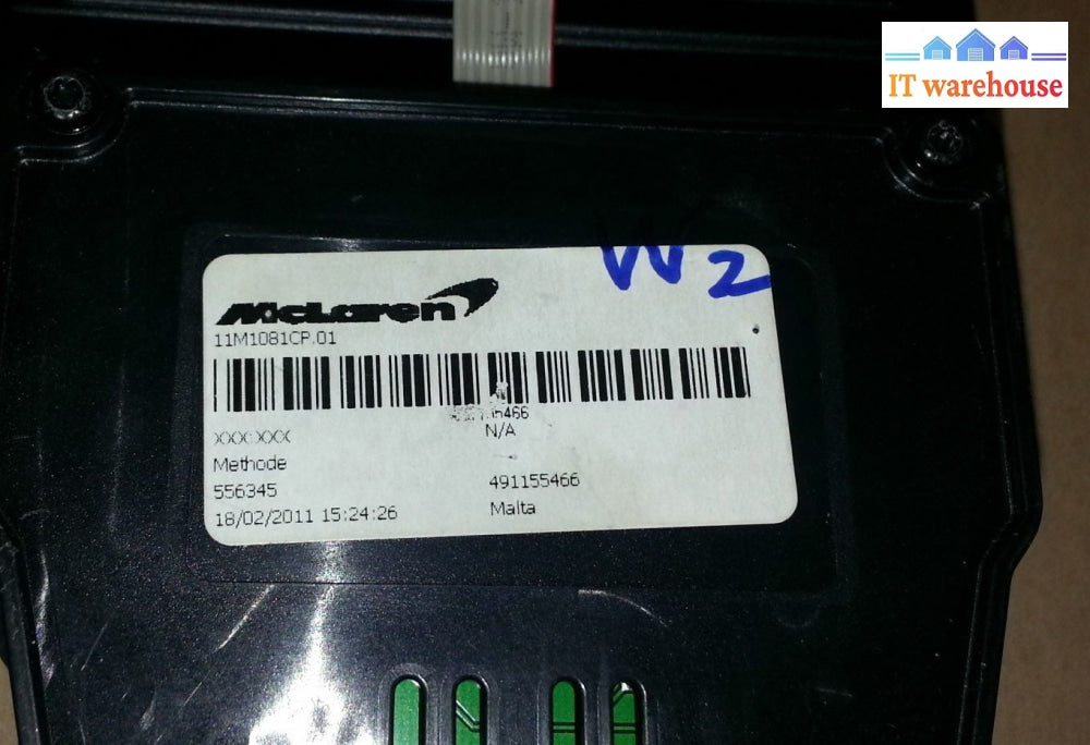 Center Upper Console Control 491155466 Methode 556345 -- 2012 Mclaren Mp4 12C
