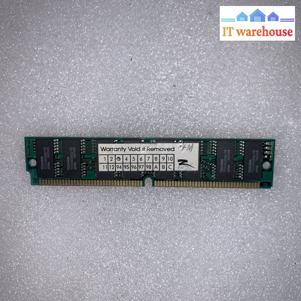 Century Micro 32MB 72-Pin EDO DRAM SIMM Toshiba TC59S6408A-70 70ns Vintage Japan