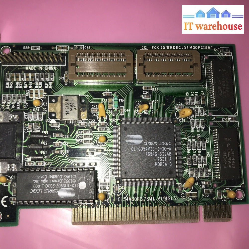 CIRRUS LOGIC PCI VIDEO CARD LOGIC CL-GD54M30-I-QC-A