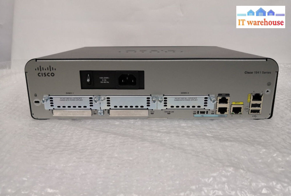 - Cisco 1941 Cisco1941W-A/K9 V03 Gigabit Security Wireless Router (no antenna)