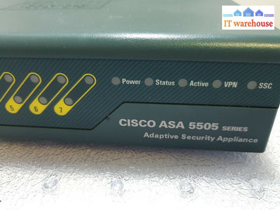 - Cisco ASA 5505 V05  Firewall Adaptive Security Appliance (NO Power Supply)