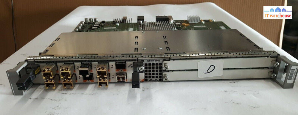 - Cisco ASR1000-SIP10 Interface Processor W/ SPA-10X1GE-V2 Gigabit SPA Module 