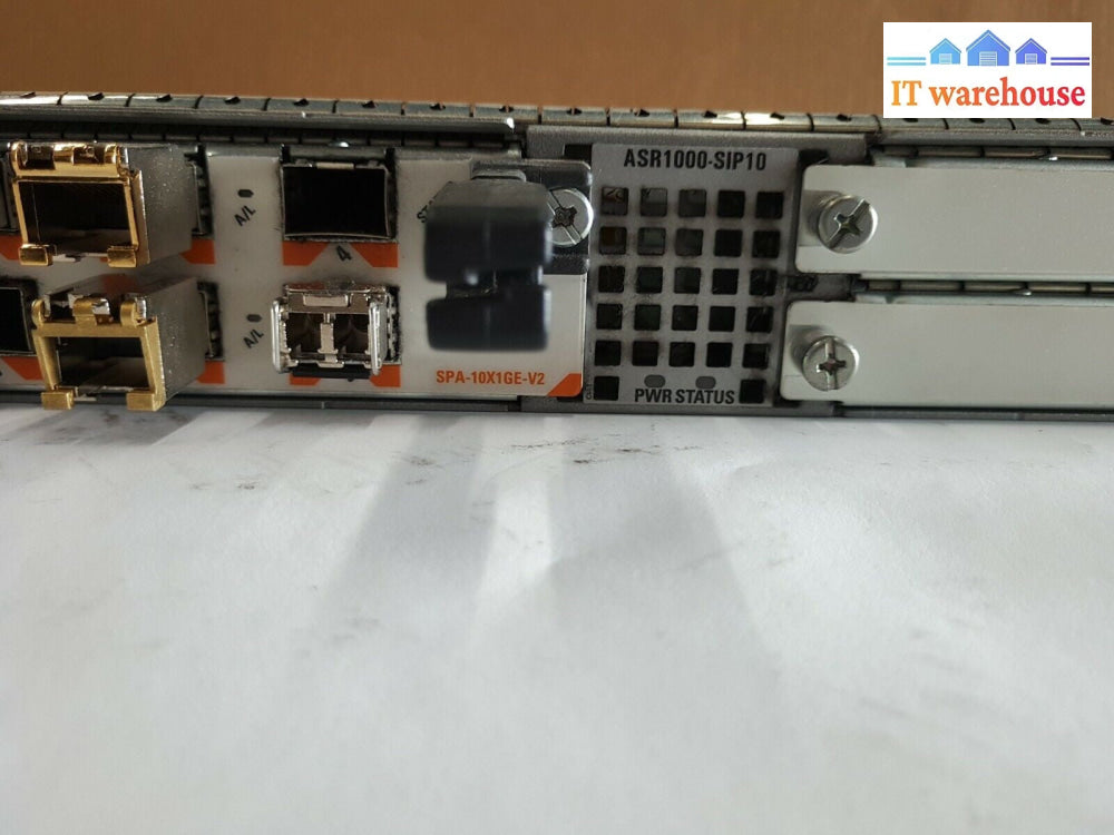 - Cisco ASR1000-SIP10 Interface Processor W/ SPA-10X1GE-V2 Gigabit SPA Module 