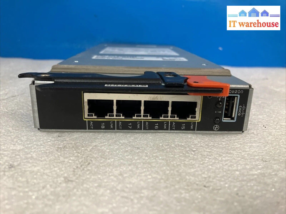 CISCO CATALYST WS-CBS3012 SWITCH FOR IBM BLADECENTER FRU: 43W4404 ~