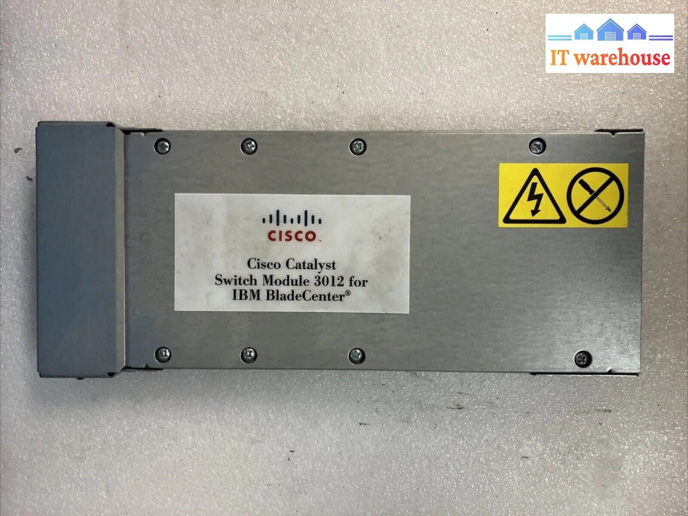 CISCO CATALYST WS-CBS3012 SWITCH FOR IBM BLADECENTER FRU: 43W4404 ~
