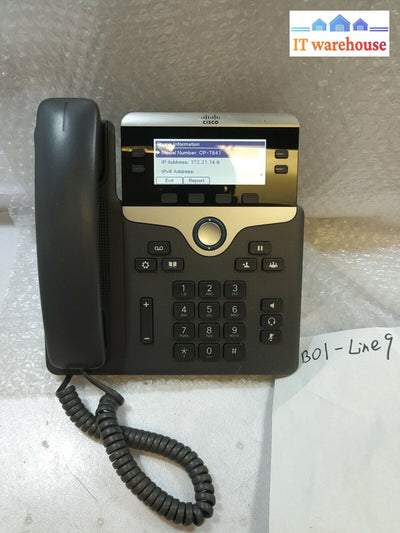 - Cisco Cp-7841 Cp-7841-K9 V04 4-Line Voip Phone Gray W/Stand