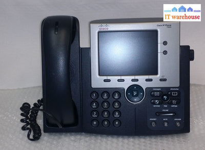 Cisco Cp-7945G Poe Color Display Unified Ip Voip Business Telephone