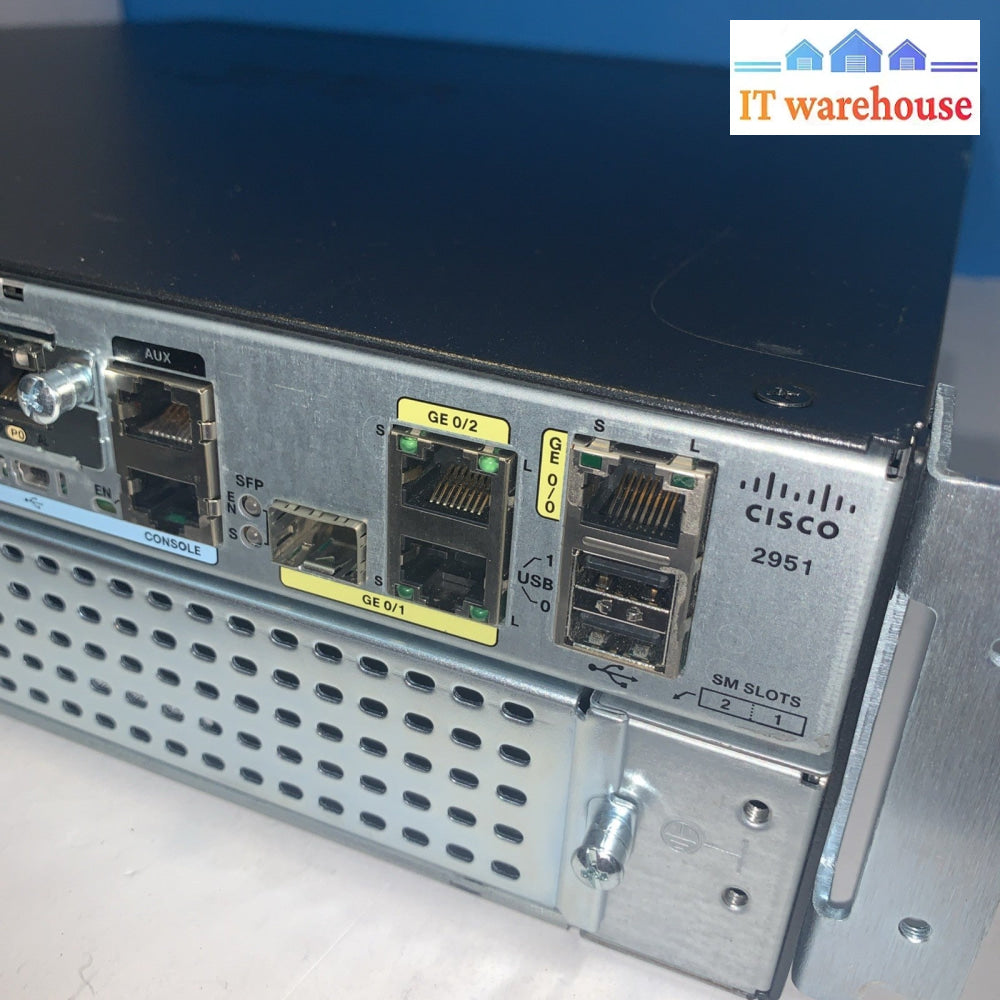 CISCO INTEGRATED SERVICE ROUTER CISCO2951/K9 V06 (2x Cisco VWIC3-2MFT-T1/E1)