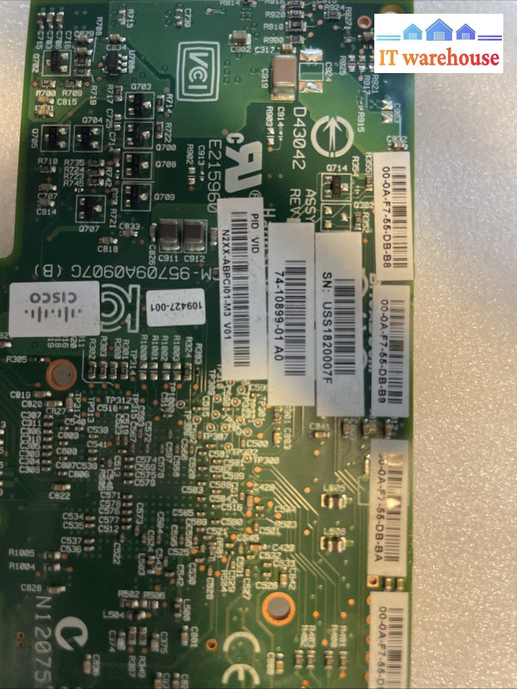 Cisco N2XX-ABPCI01-M3 network card +