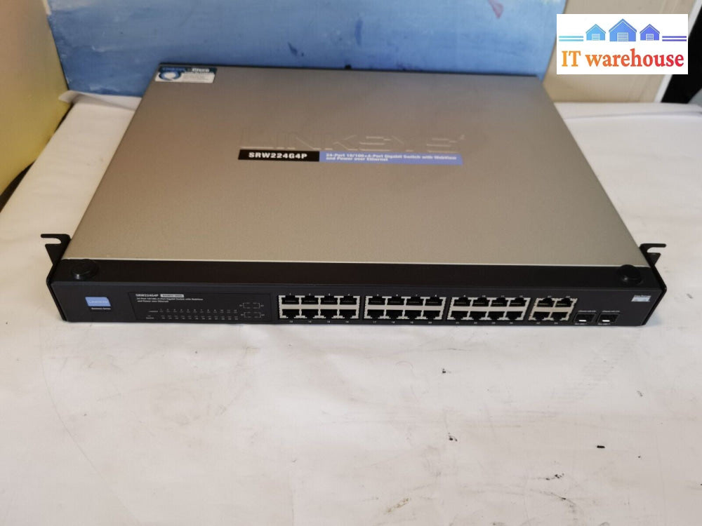 $ Cisco SF300-24P - SRW224G4P - 24 Port PoE Managed Switch (power on tested)
