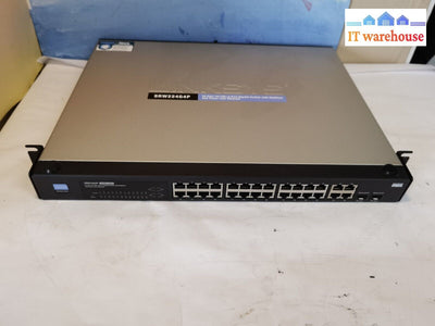 $ Cisco SF300-24P - SRW224G4P - 24 Port PoE Managed Switch (power on tested)
