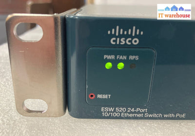 Cisco Small Business Pro ESW-520-24P-K9 24 PoE Ports 10/100 Ethernet Switch ~