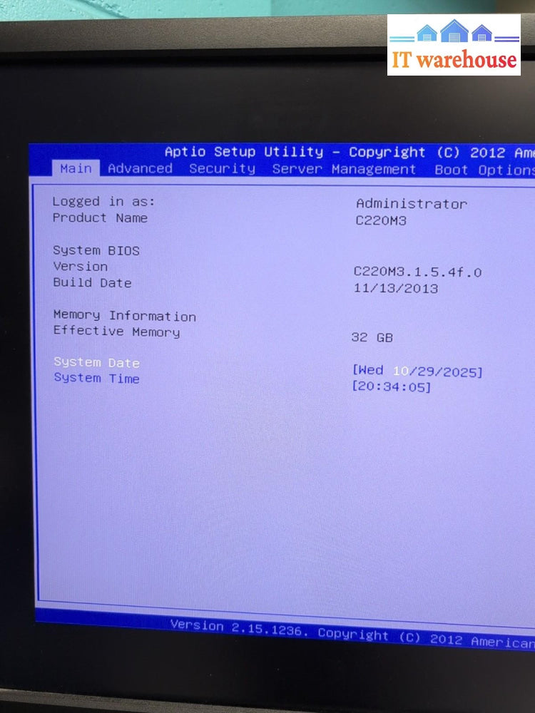 Cisco UCS-C220-M3 2.5" SFF SERVER  2x E5-2609 CPU /32GB/ Dual PSU (NO CADDY) -