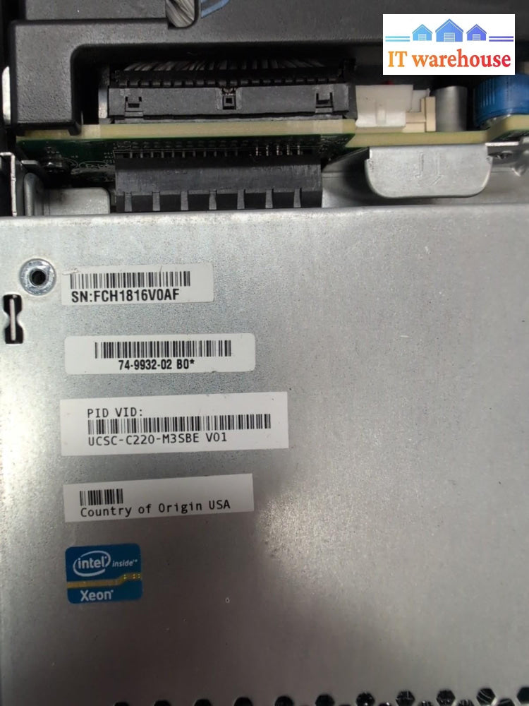 Cisco UCS-C220-M3 2.5" SFF SERVER  2x E5-2609 CPU /32GB/ Dual PSU (NO CADDY) -