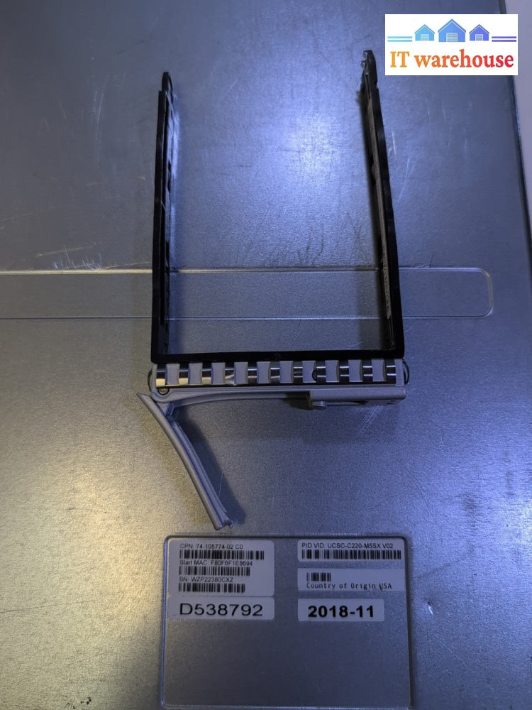Cisco UCS-C220-M5 1U Server  2x XEON Gold 6130 CPU/8GB RAM/10x 2.5" Bay/2x PSU -