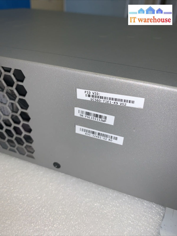 Cisco Unified Communications 500 Uc560 Uc560-T1E1-K9 V02 With Fxo T1/E1