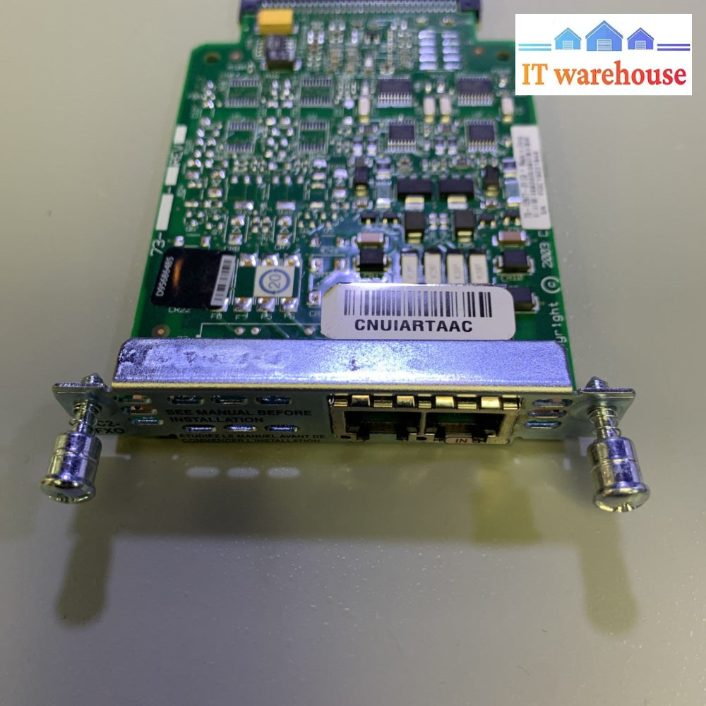 CISCO VIC2-2FX0 2FXO 2 Port Voice Interface Card Module