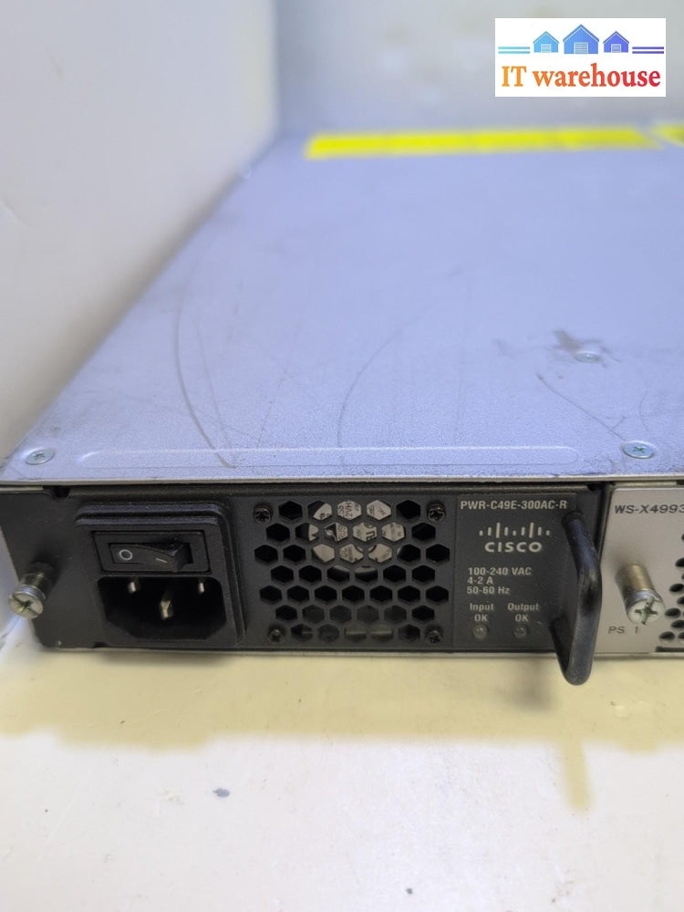 CISCO WS-C4948E 48-Port Gigabit Switch 4x10GbE SFP+ Ports 2x PSU Tested -