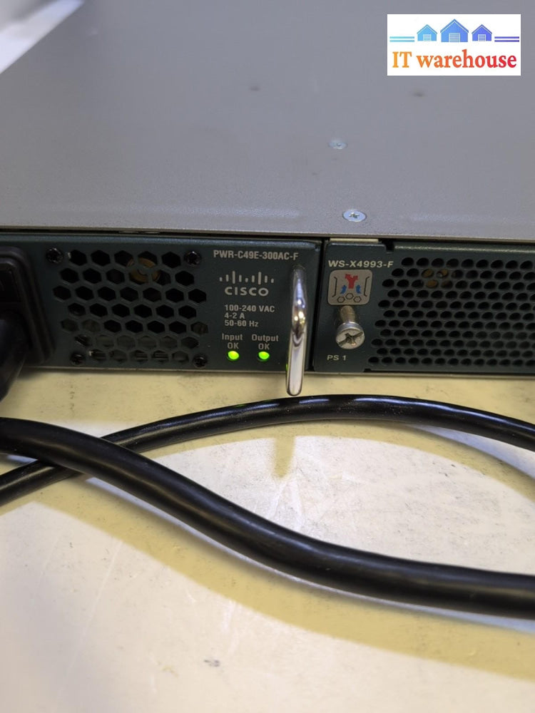 CISCO WS-C4948E-F Catalyst  Switch 48x 1000Gbps + 2x PSU (AS IS, READ) -
