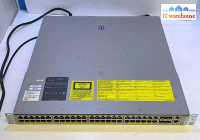CISCO WS-C4948E-F Catalyst  Switch 48x 1000Gbps + 2x PSU (AS IS, READ) -