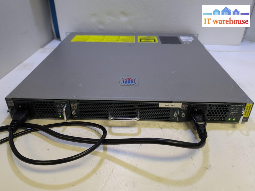 CISCO WS-C4948E-F Catalyst  Switch 48x 1000Gbps + 2x PSU (AS IS, READ) -