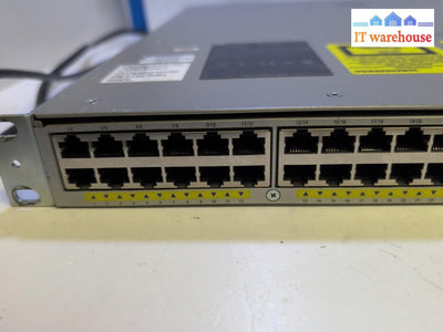 CISCO WS-C4948E-F Catalyst  Switch 48x 1000Gbps + 2x PSU (AS IS, READ) -