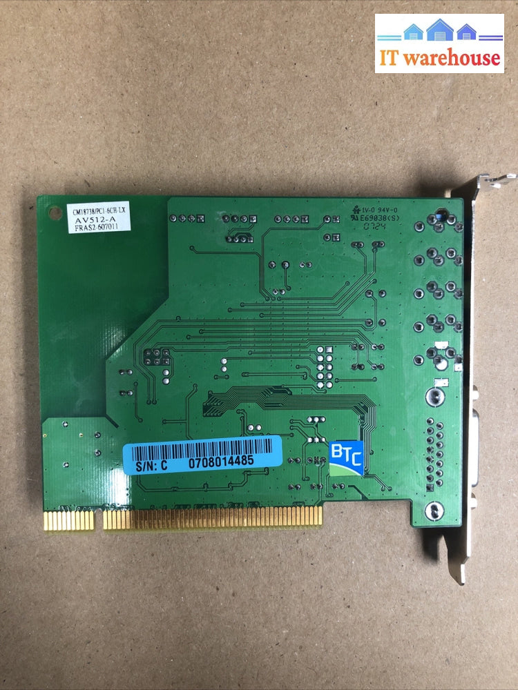 +  CMI8738/PCI-6CH, AV512-A HSP PCI SOUND MIDI/GAME CARD
