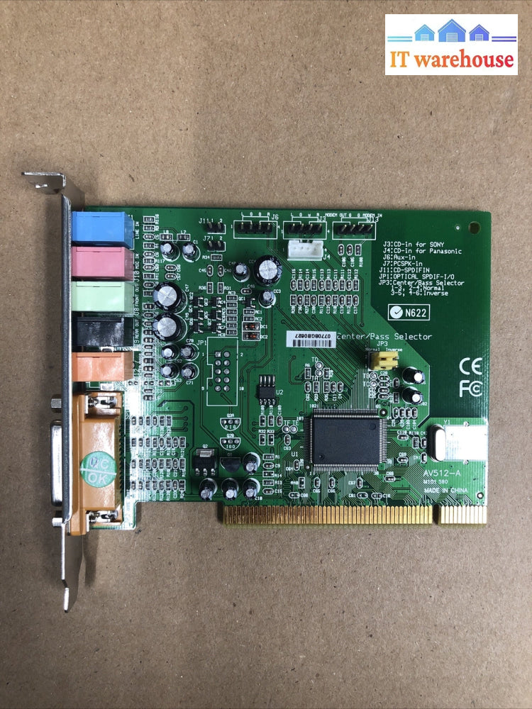 +  CMI8738/PCI-6CH, AV512-A HSP PCI SOUND MIDI/GAME CARD