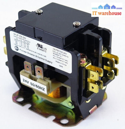 CN-PBC302-24V Yuco 2-Pole 30-Amp Definite Purpose Contactor 24V Coil (Qty)
