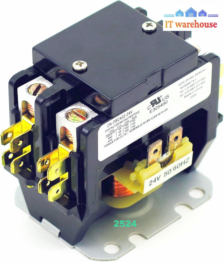 CN-PBC402-24V Yuco Definite Purpose 40A 2P 24V AC/Heating/AIR Conditioning/HVAC