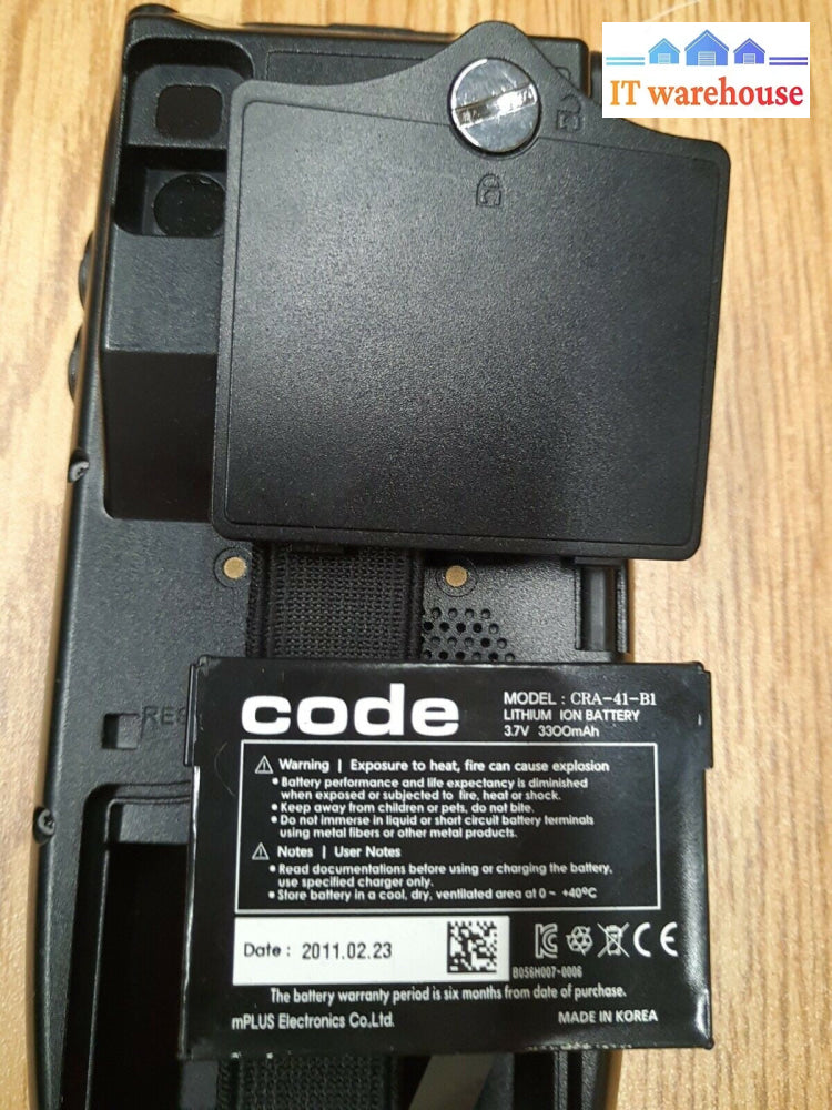 - CODE CORPORATION CR4100-RBW-QC-F1 BARCODE SCANNER WINDOWS PHONE (NO CHARGER)