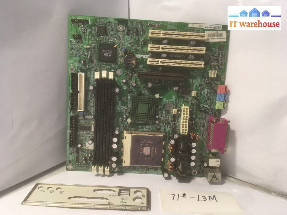 +Compaq Motherboard UWAVE 217155-001  207074-101 Socket 462 W/AMD CPU