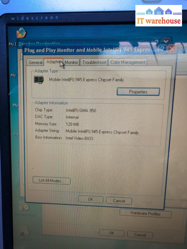 Compaq Predation V2000 14" Laptop Intel T2300 CPU /504MB /120GB /Windows XP  -