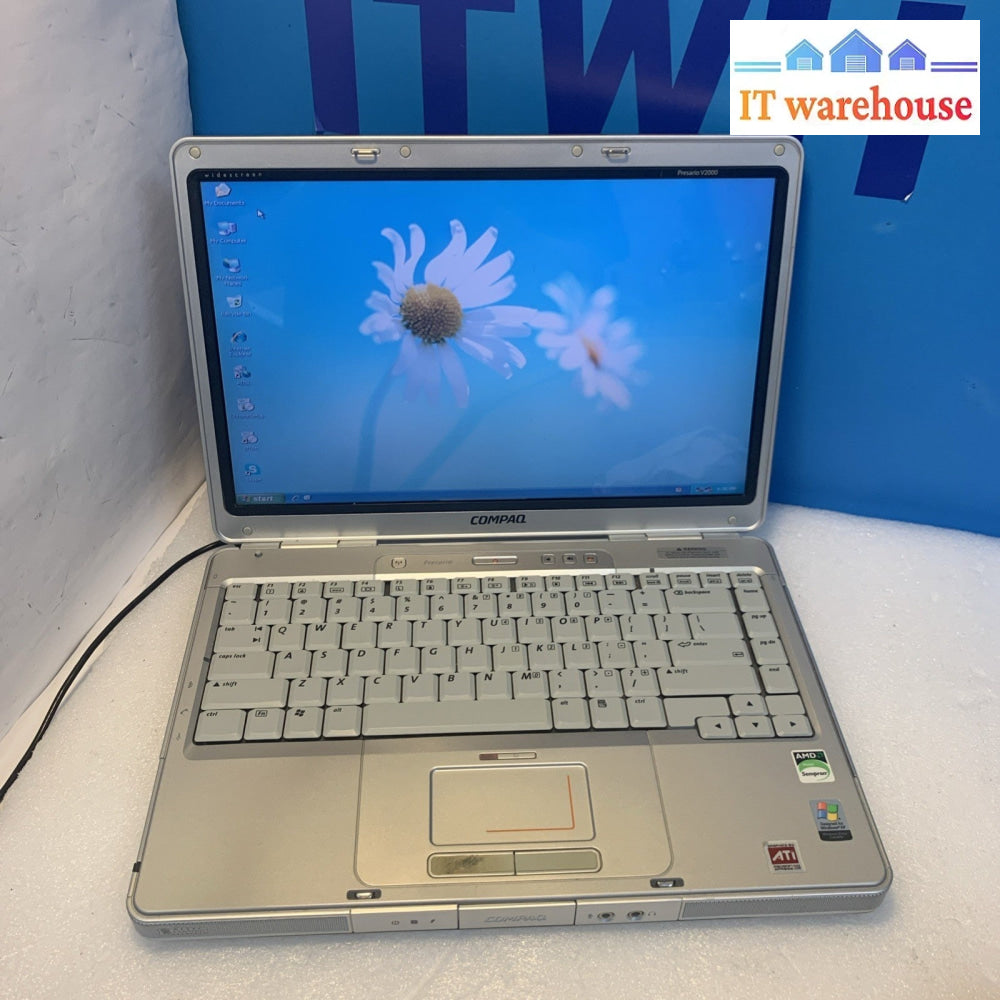 Compaq Predation V2000 AMD Septum 3100+ 1.8GHZ 2GB 40GB Windows XP SP3 Laptop