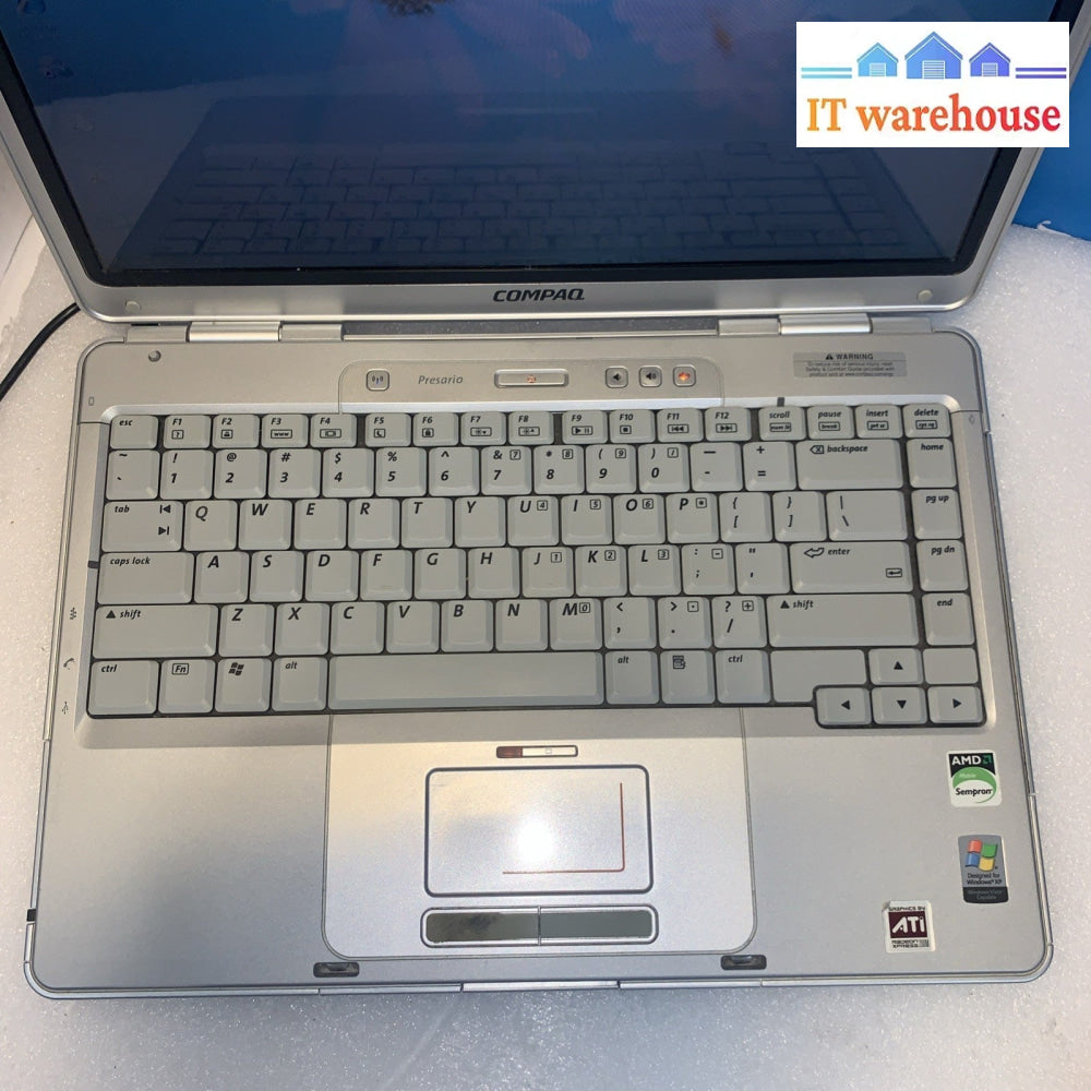 Compaq Predation V2000 AMD Septum 3100+ 1.8GHZ 2GB 40GB Windows XP SP3 Laptop