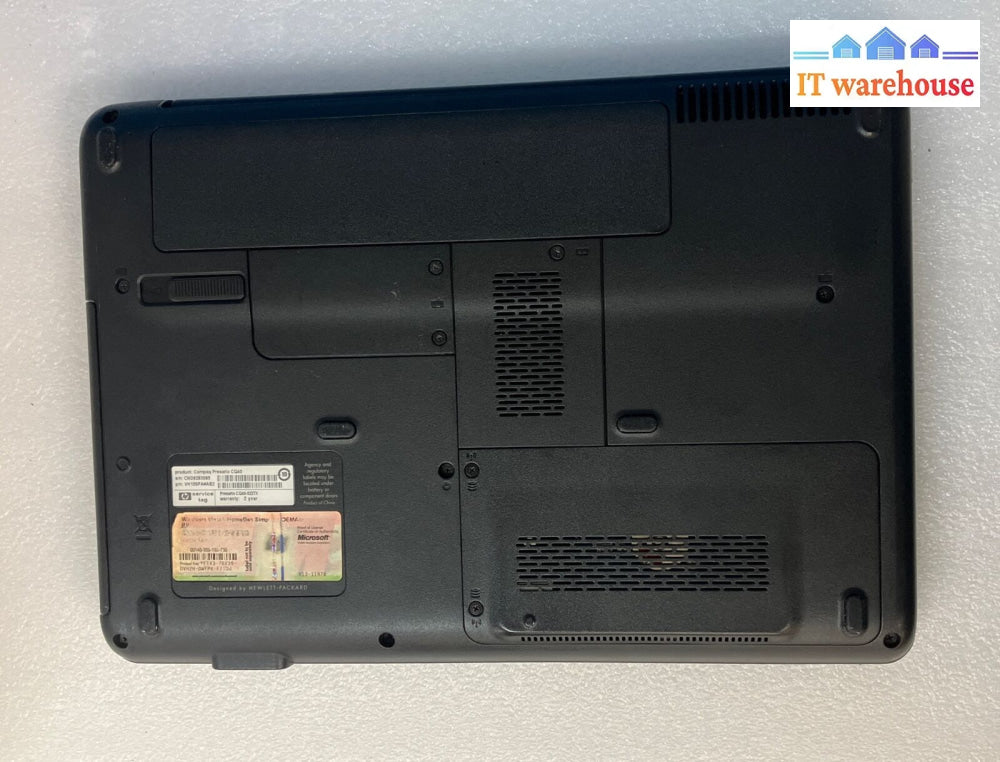 Compaq Presario Cq40 14’ Laptop Core 2 Duo Cpu / 3Gb Ram 500Gb Hdd Win Xp ~
