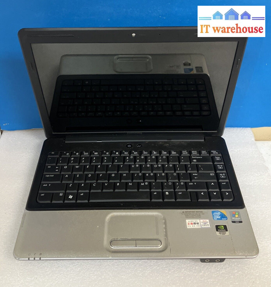 Compaq Presario Cq40 14’ Laptop Core 2 Duo Cpu / 3Gb Ram 500Gb Hdd Win Xp ~