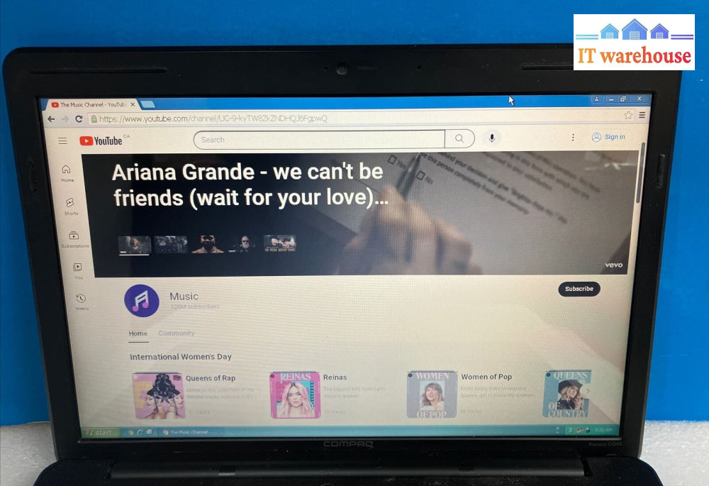 Compaq Presario Cq40 14’ Laptop Core 2 Duo Cpu / 3Gb Ram 500Gb Hdd Win Xp ~